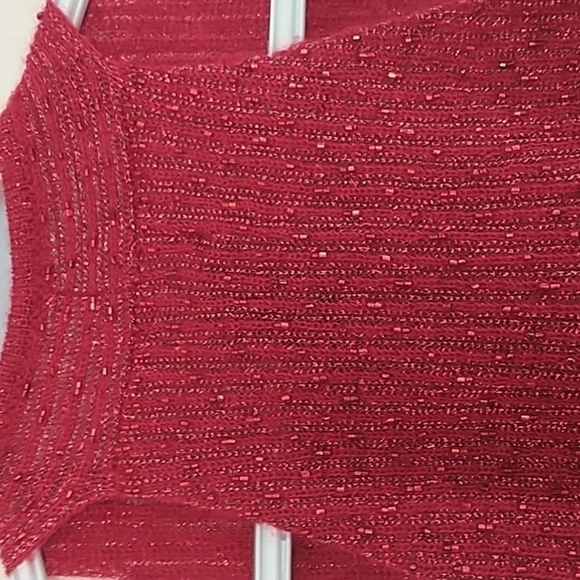 INC Beaded V Neck Dressy Top L - Picture 6 of 12